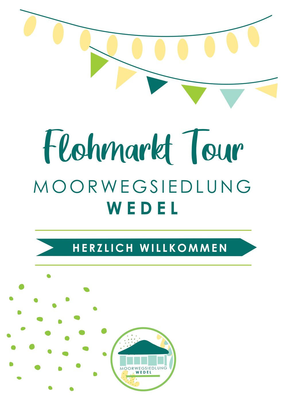 Flohmarkt-Tour-Plakat ohne Datum